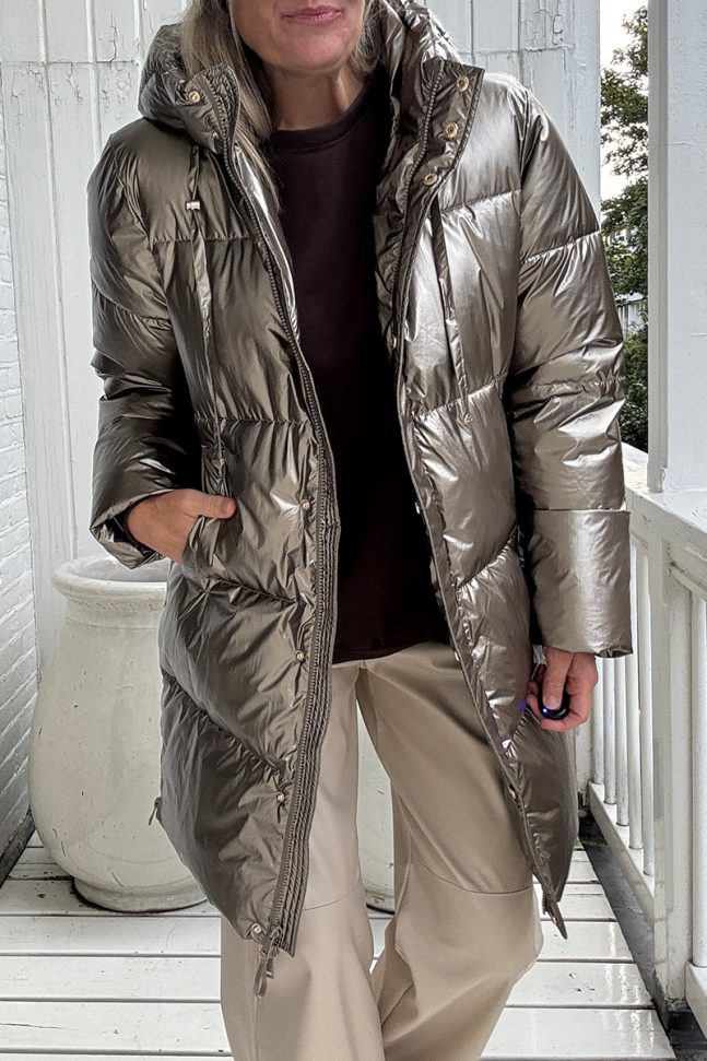 Women's Hooded Zippered Cotton Jacket